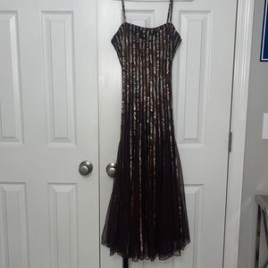 Cache brown trendy mini dress